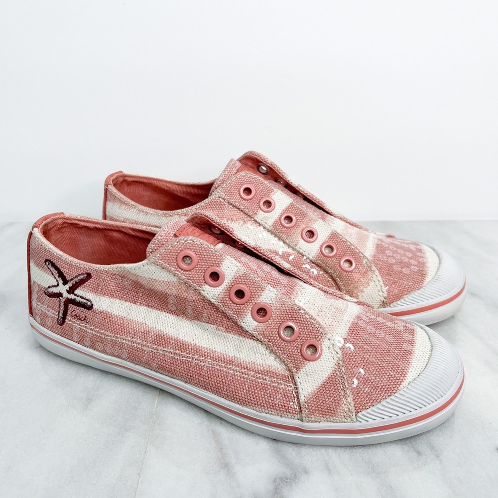 Coach Womens Kloe Starfish Printed Canvas Sneakers